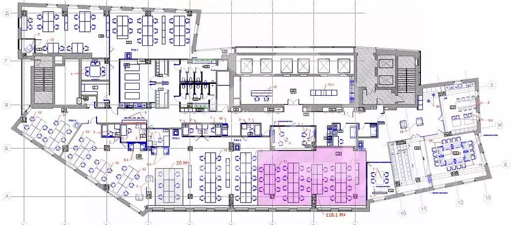 Помещение свободного назначения в Москва ул. Сущевский Вал, 18 (1312 ... - Фото 2
