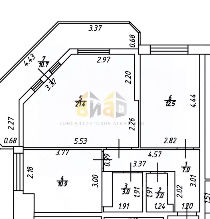 2-к кв. Астраханская область, Астрахань ул. Трофимова, 6 (67.5 м) - Фото 0