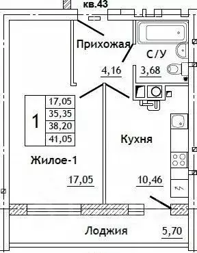1-к кв. Смоленская область, Смоленский муниципальный округ, д. ... - Фото 0