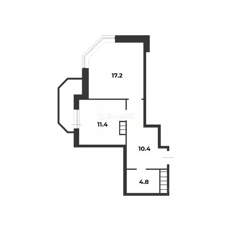 1-к кв. Амурская область, Благовещенск Игнатьевское ш., 14/6 (43.8 м) - Фото 1