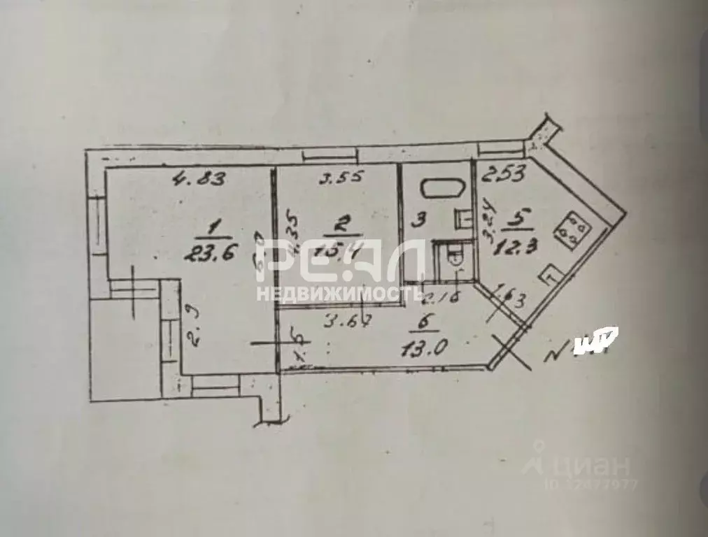 2-к кв. Ленинградская область, Гатчина ул. Рощинская, 19 (71.3 м) - Фото 1