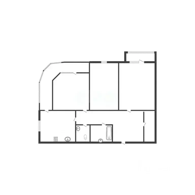 3-к кв. Смоленская область, Вязьма ул. Калинина, 1 (92.8 м) - Фото 2