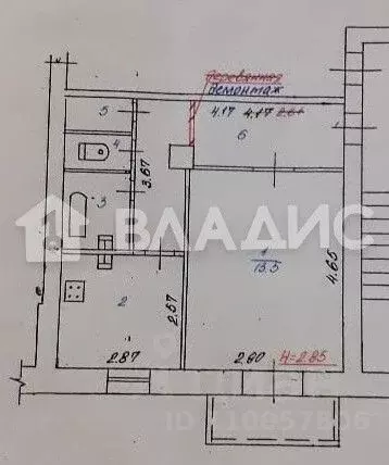 Студия Волгоградская область, Волгоград ул. Бахтурова, 31 (36.0 м) - Фото 2