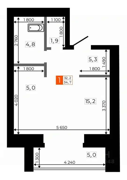 Студия Амурская область, Благовещенск  (34.7 м) - Фото 0