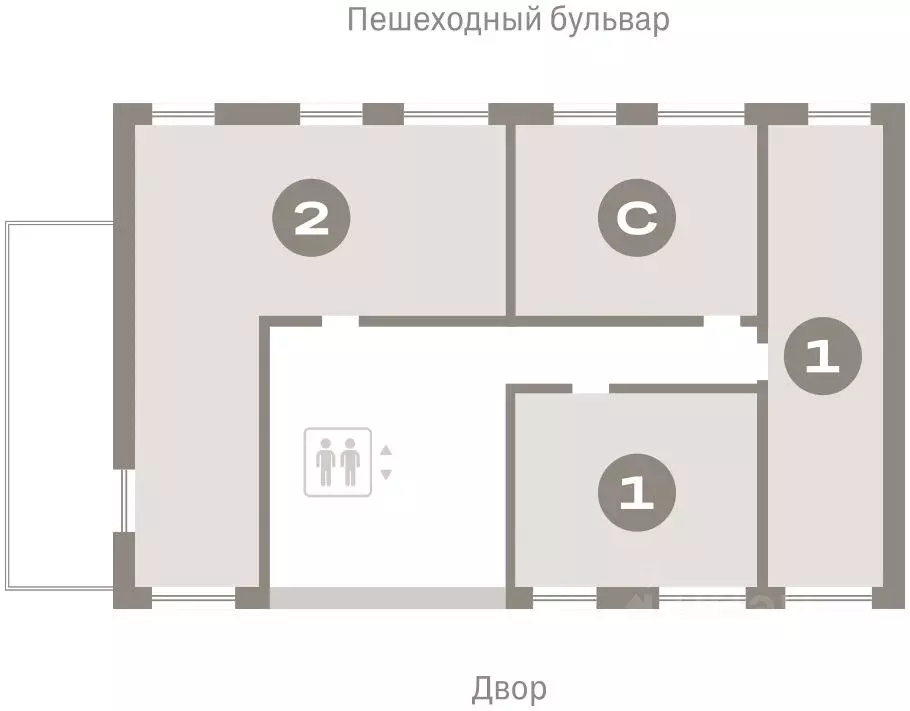 2-к кв. Свердловская область, Екатеринбург ул. Академика Ландау, 7Б ... - Фото 1