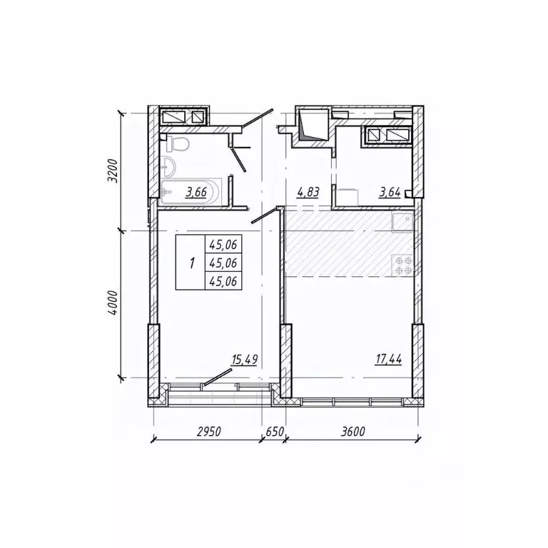 1-к кв. Приморский край, Владивосток просп. 100-летия Владивостока, ... - Фото 1