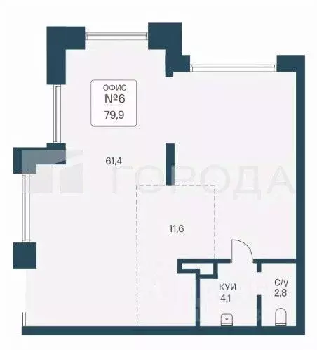 Офис в Новосибирская область, Новосибирск Кропоткинский жилмассив, ул. ... - Фото 2