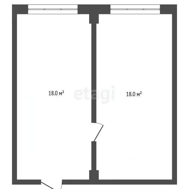 Комната Севастополь ул. Колобова, 22 (36.0 м) - Фото 2