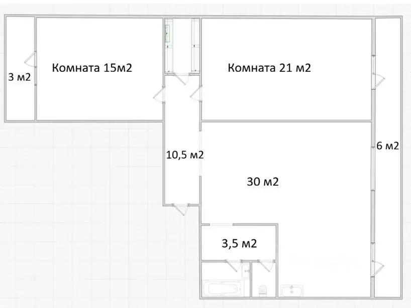 3-к кв. Красноярский край, Красноярск просп. 60 лет Образования СССР, ... - Фото 2