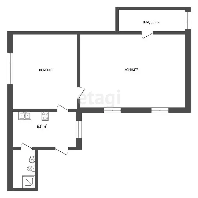 2-комнатная квартира: Тамбов, Советская улица, 75 (41.7 м) - Фото 0