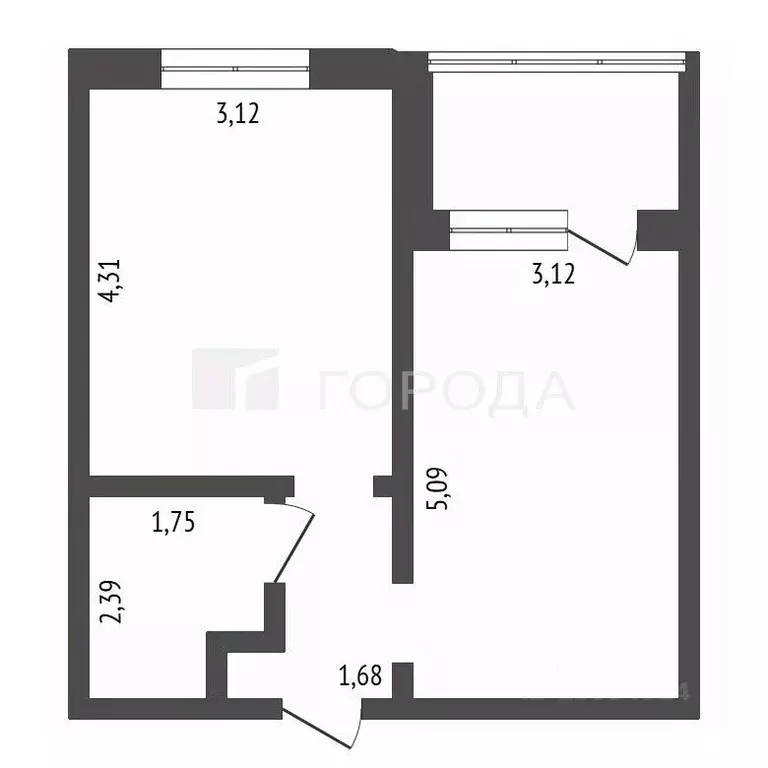 1-к кв. Алтайский край, Барнаул ул. 6-я Нагорная, 15Г/5к1 (36.2 м) - Фото 2