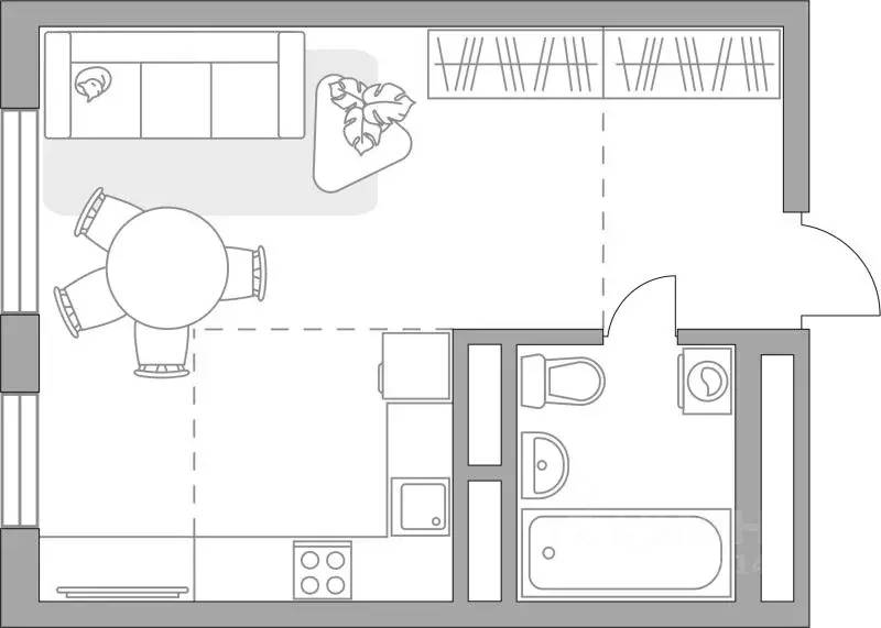 Студия Московская область, Балашиха Алексеевская Роща мкр, Новая ... - Фото 1