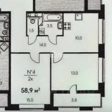 2-к кв. Калужская область, Калуга ул. 65 лет Победы, 17 (56.9 м) - Фото 2