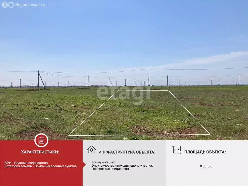 Участок в Сакский район, Штормовское сельское поселение, село Хуторок ... - Фото 2