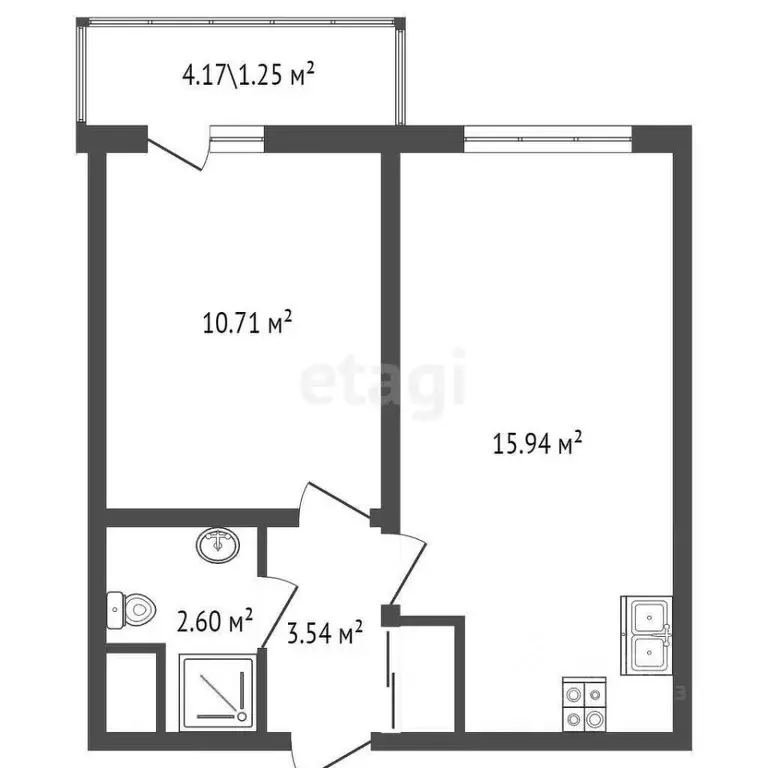 1-к кв. Санкт-Петербург Северный просп., 111 (35.0 м) - Фото 1