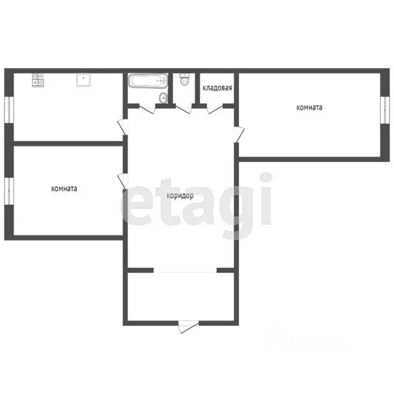 2-к кв. Московская область, Воскресенск Центральный мкр, ул. ... - Фото 2