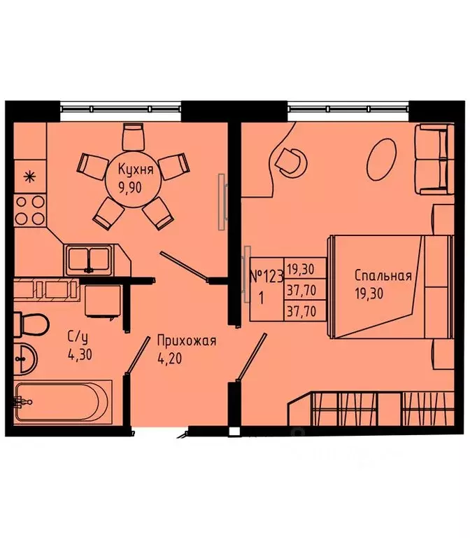 1-к кв. Ленинградская область, Коммунар г. Гатчинский муниципальный ... - Фото 1