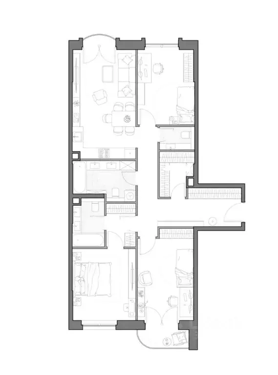 3-к кв. Москва ул. Академика Королева, 21 (100.0 м) - Фото 0