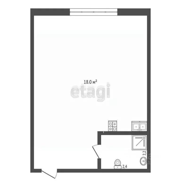 Студия Калининградская область, Зеленоградский муниципальный округ, ... - Фото 2