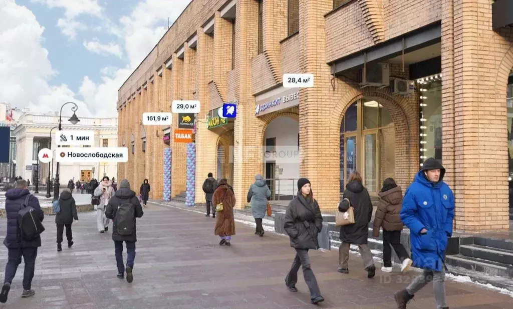 Помещение свободного назначения в Москва Долгоруковская ул., 40 (162 ... - Фото 1