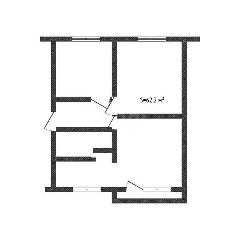 3-комнатная квартира: Бийск, Социалистическая улица, 108 (62.2 м) - Фото 1