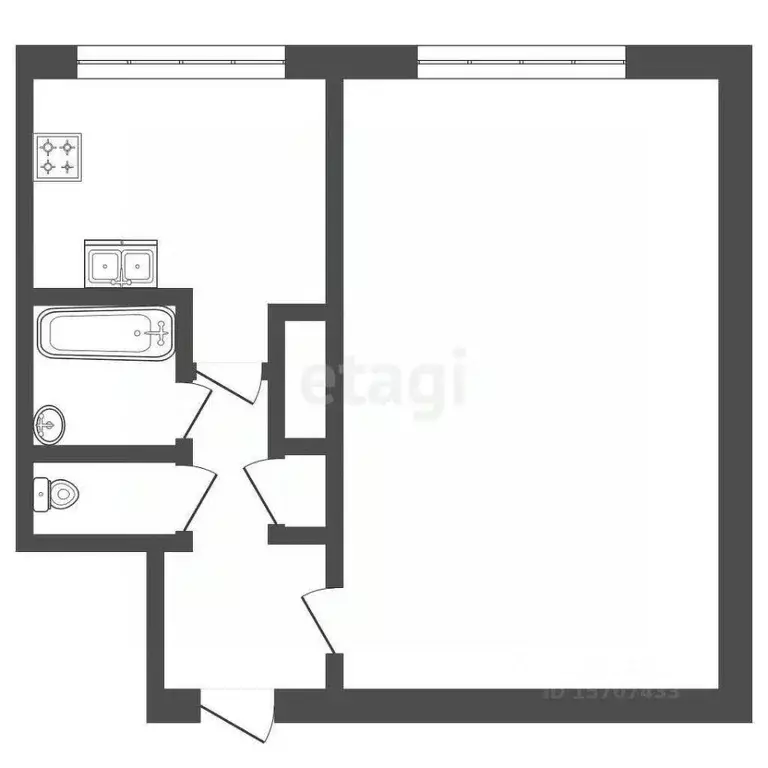 1-к кв. Санкт-Петербург просп. Маршала Жукова, 28К2 (32.4 м) - Фото 1