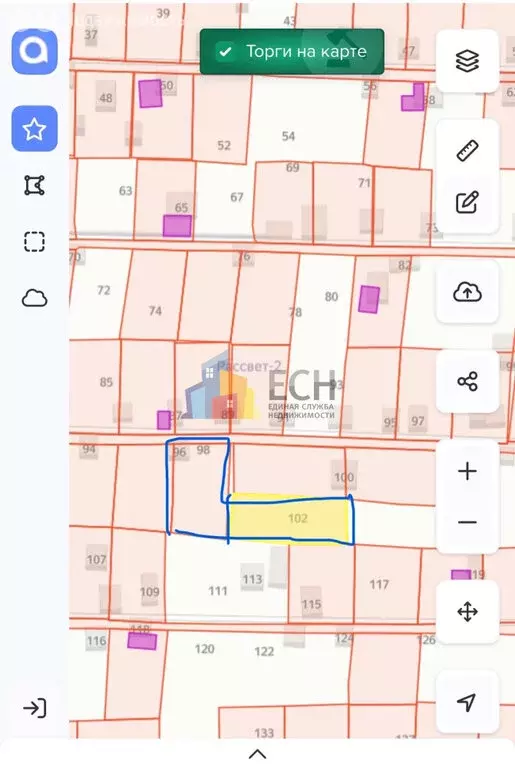 Участок в Тула, СТ Рассвет-2, 102 (12.28 м) - Фото 1