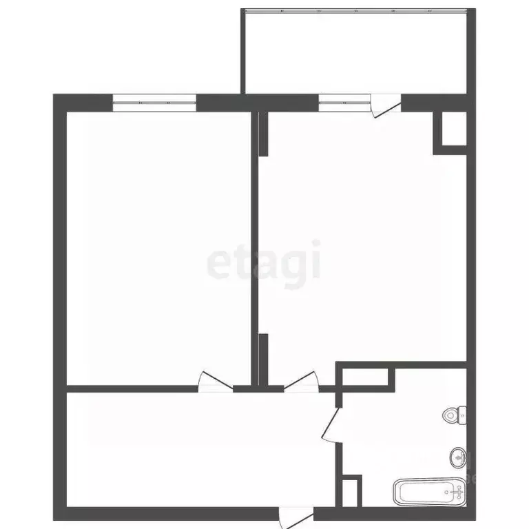 1-к кв. Калининградская область, Калининград ул. 3-я Большая Окружная, ... - Фото 2