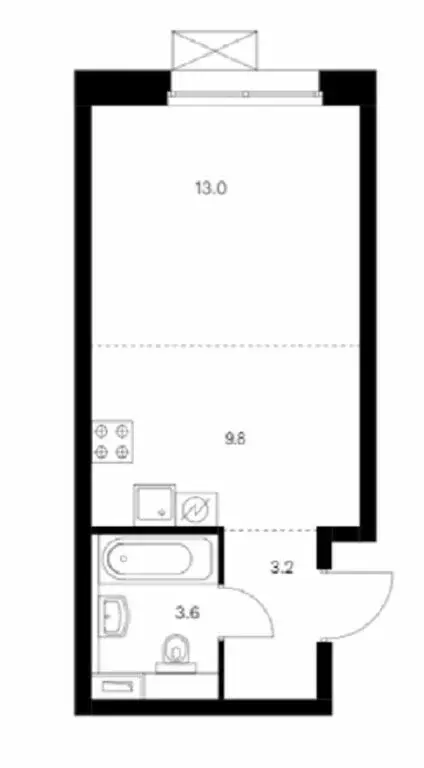 квартира-студия: санкт-петербург, тосина улица, 6 (29.6 м) - Фото 0