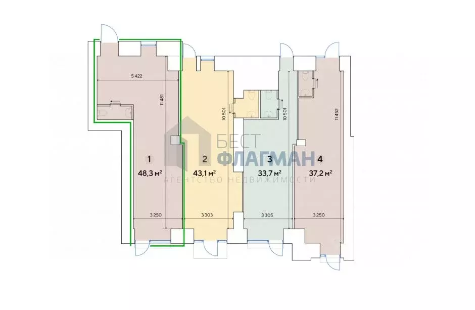 Помещение свободного назначения в Москва Ленинградское ш., 8К1 (48 м) - Фото 2