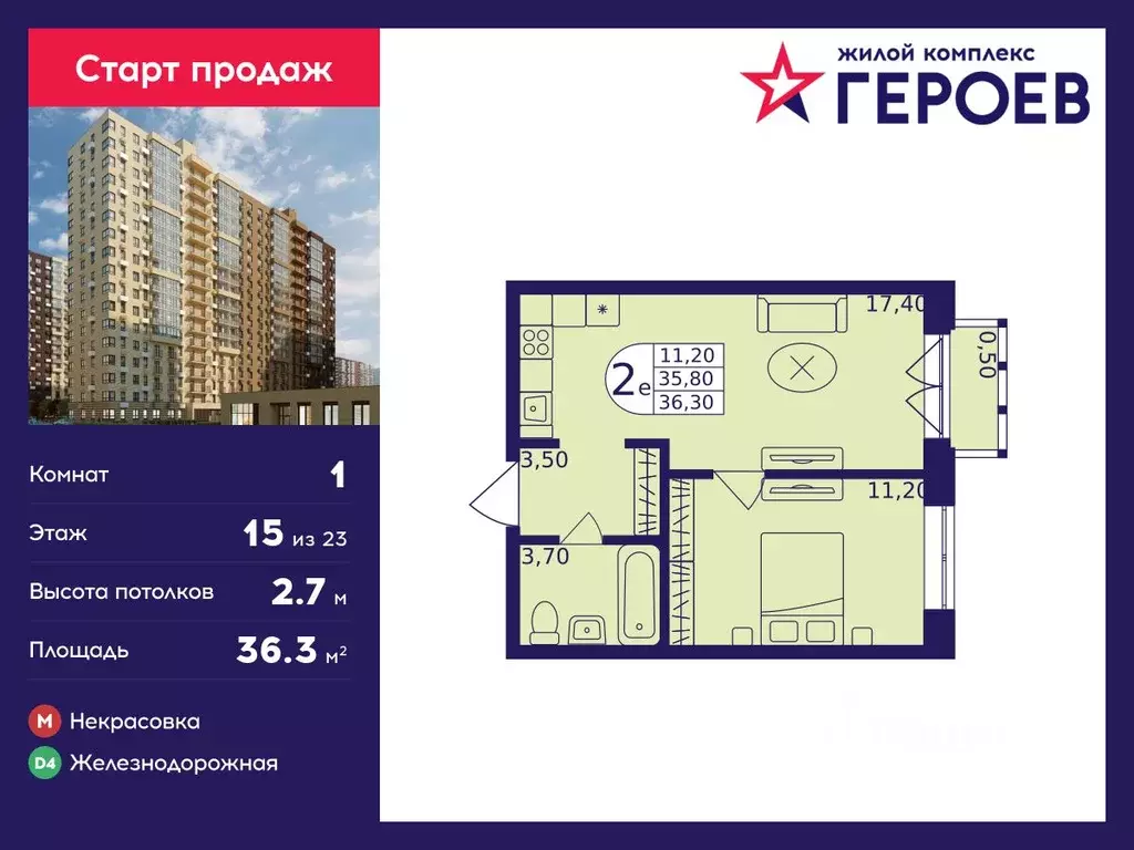 1-к кв. Московская область, Балашиха Железнодорожный мкр, Центр-2 мкр, ... - Фото 1