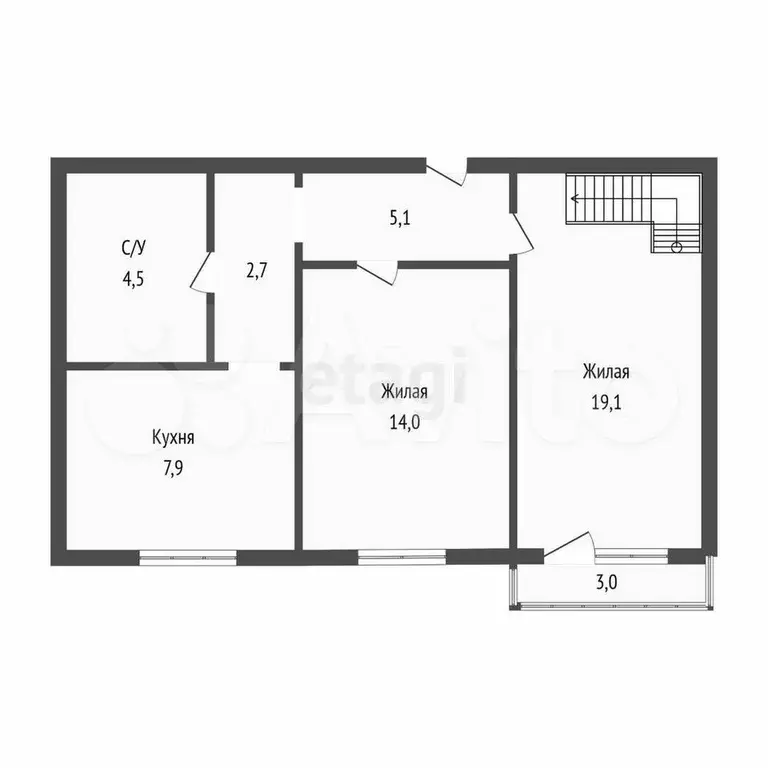 4-к. квартира, 103,9 м, 5/5 эт. - Фото 1