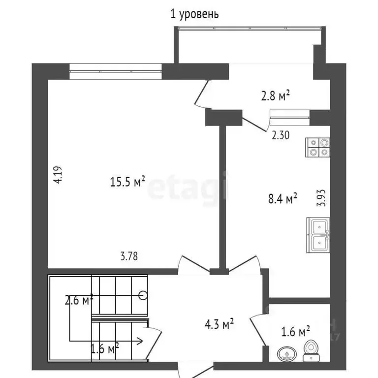 3-к кв. Севастополь ул. Адмирала Юмашева, 13 (76.8 м) - Фото 1