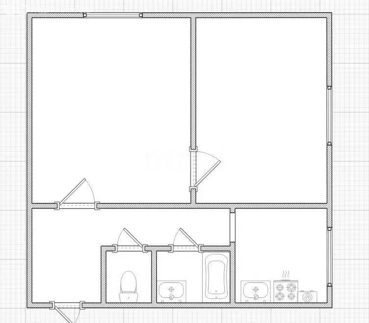 2-комнатная квартира: Приволжск, улица Фрунзе, 29 (41.5 м) - Фото 1