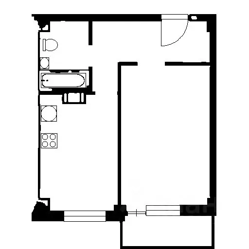 1-к кв. Ленинградская область, Всеволожск Южный мкр, ул. Доктора ... - Фото 2