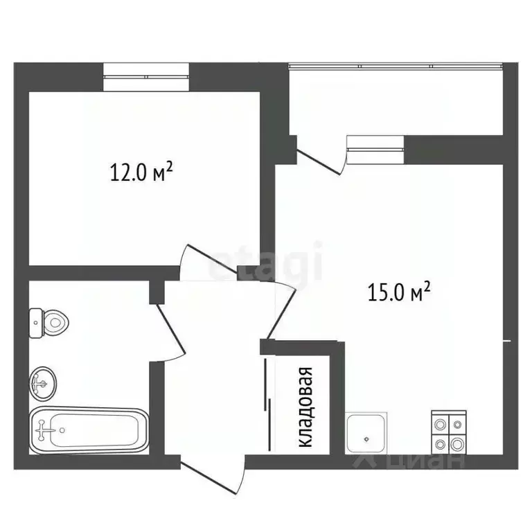 1-к кв. Ярославская область, Ярославль ул. Академика Колмогорова, 22 ... - Фото 2