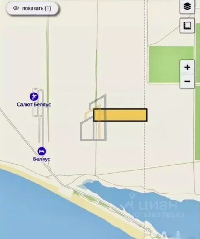 Участок в Крым, Черноморский район, Окуневское с/пос, с. Знаменское  ... - Фото 1