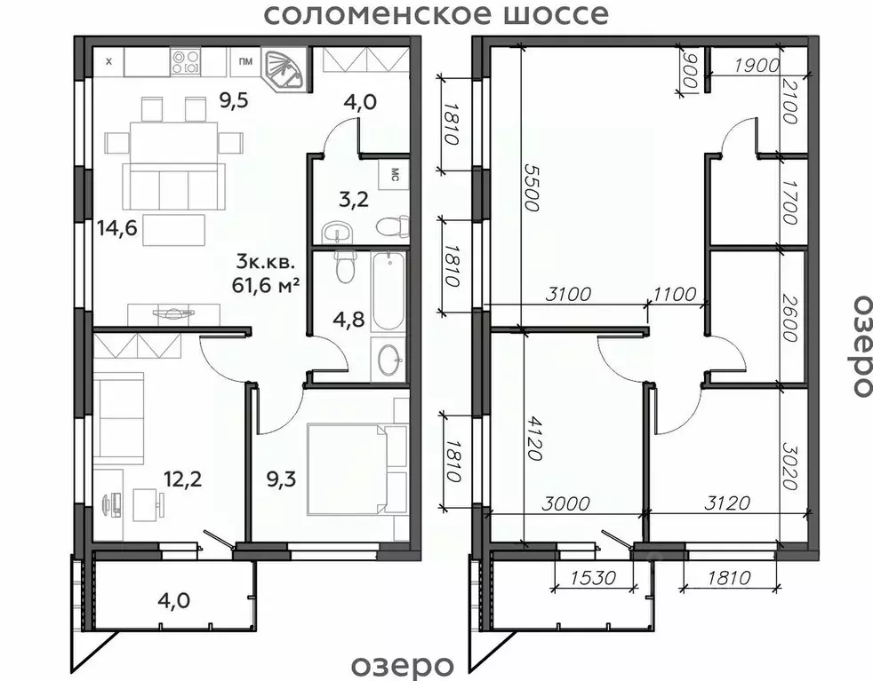 3-к кв. Карелия, Петрозаводск Район Северная промзона, Вороний Наволок ... - Фото 0