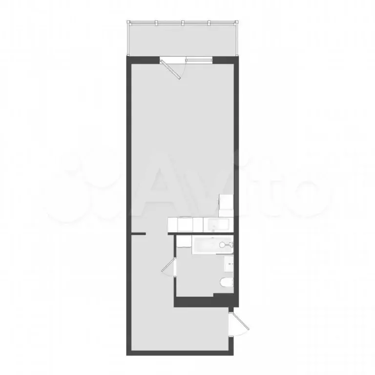 Квартира-студия, 43,1 м, 9/19 эт. - Фото 0