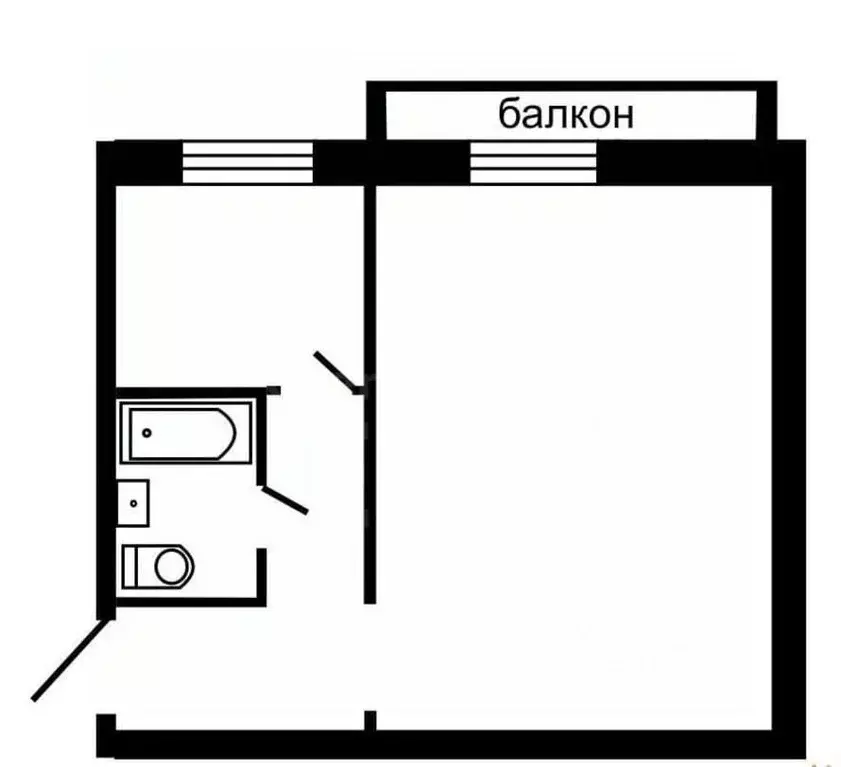 1-к кв. Севастополь ул. Каштановая, 2А (33.0 м) - Фото 2