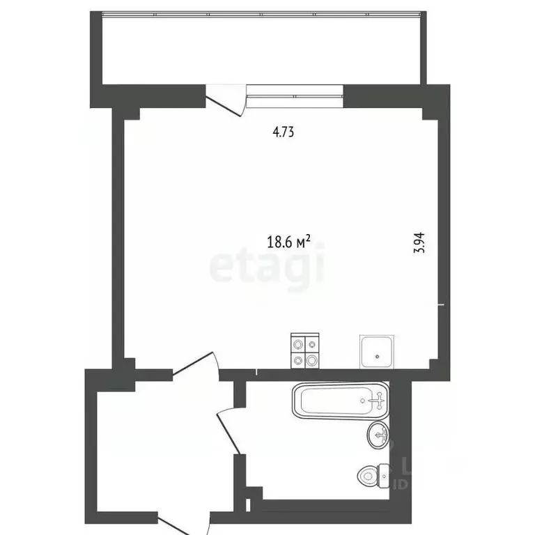 Студия Тюменская область, Тюменский муниципальный округ, д. Дударева ... - Фото 2