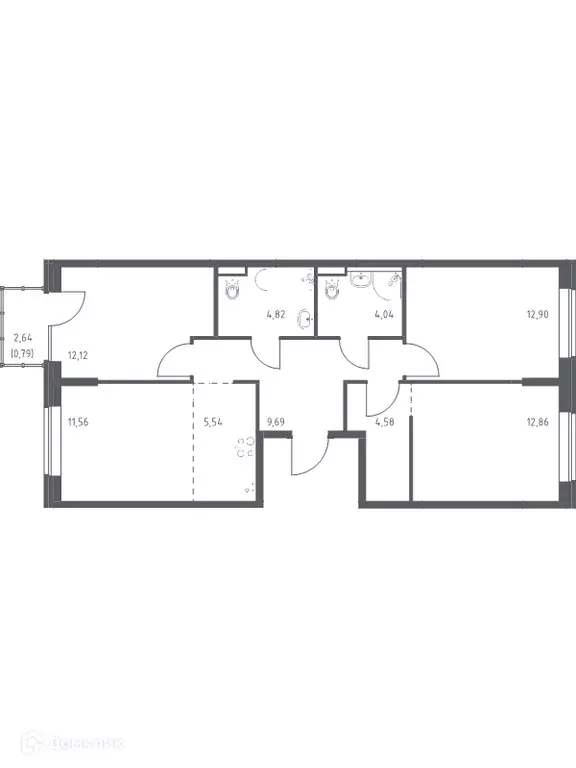 Продаётся 3-к квартира, 79 м - Фото 0