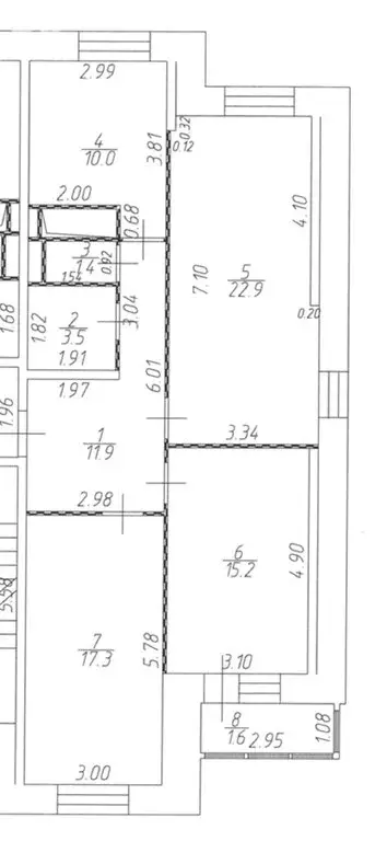 3-комнатная квартира: Одинцово, улица Маршала Жукова, 23к1 (83.8 м) - Фото 1