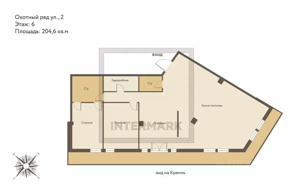 4-к кв. Москва ул. Охотный Ряд, 2 (204.6 м) - Фото 2