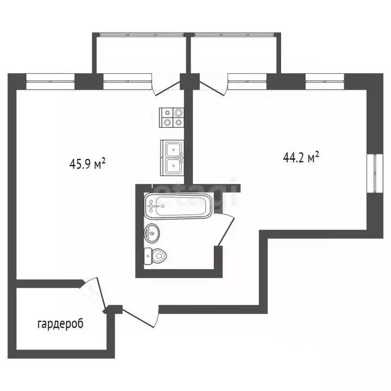 2-к кв. Владимирская область, Муром ул. Машинистов, 14 (90.1 м) - Фото 1