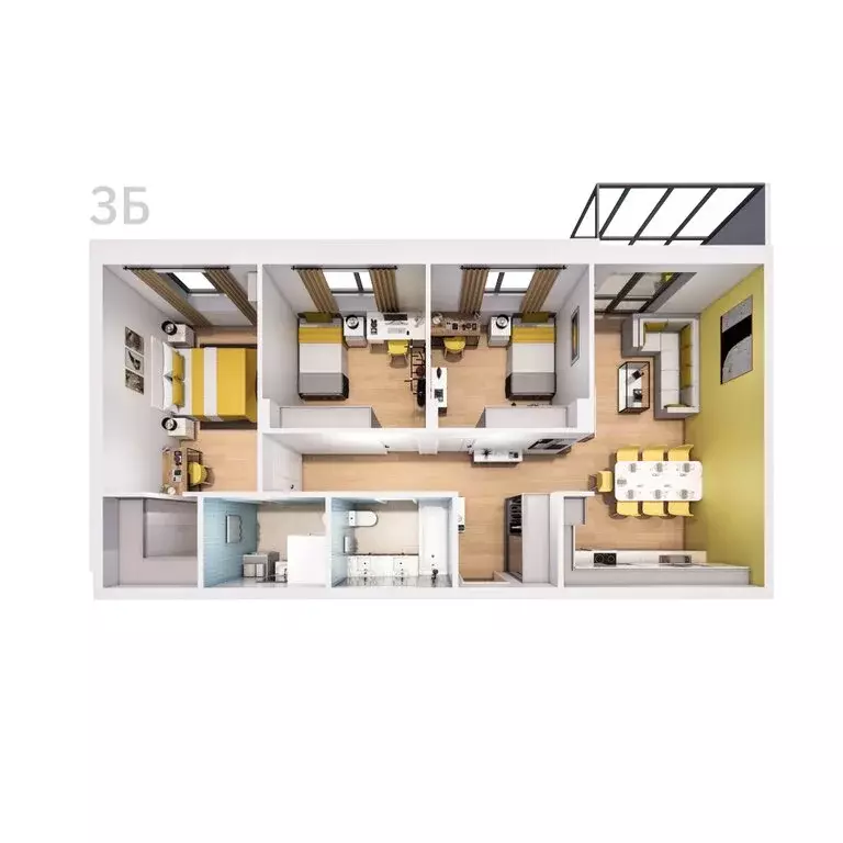 3-комнатная квартира: Тула, Оборонная улица, 104 (89.89 м) - Фото 1