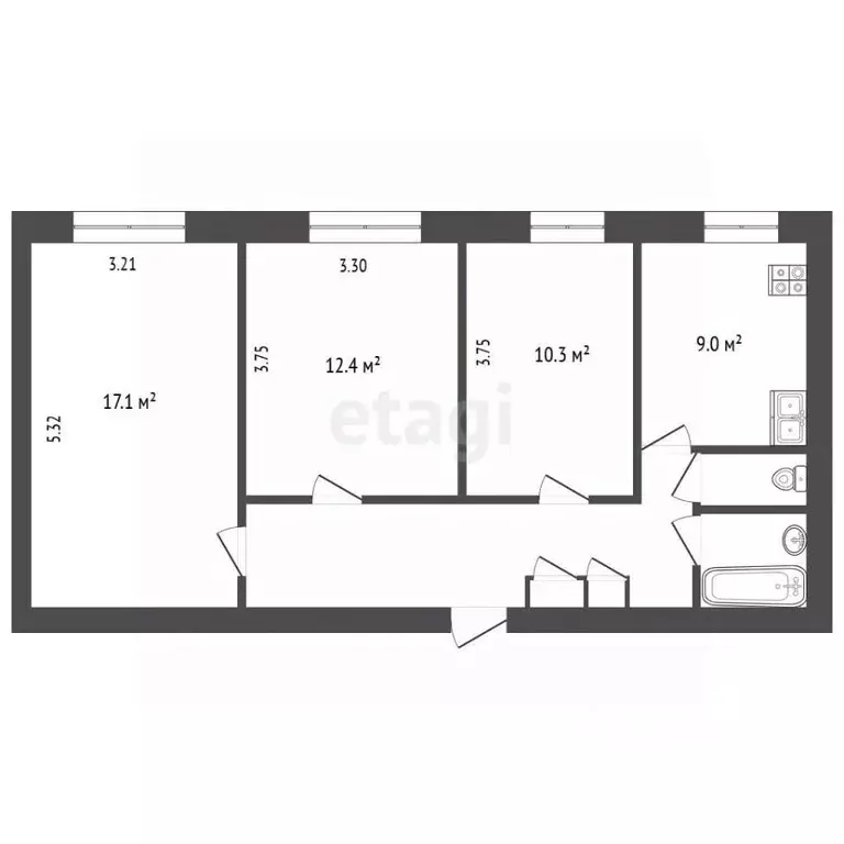 Комната Москва Ленинский просп., 85 (16.0 м) - Фото 1