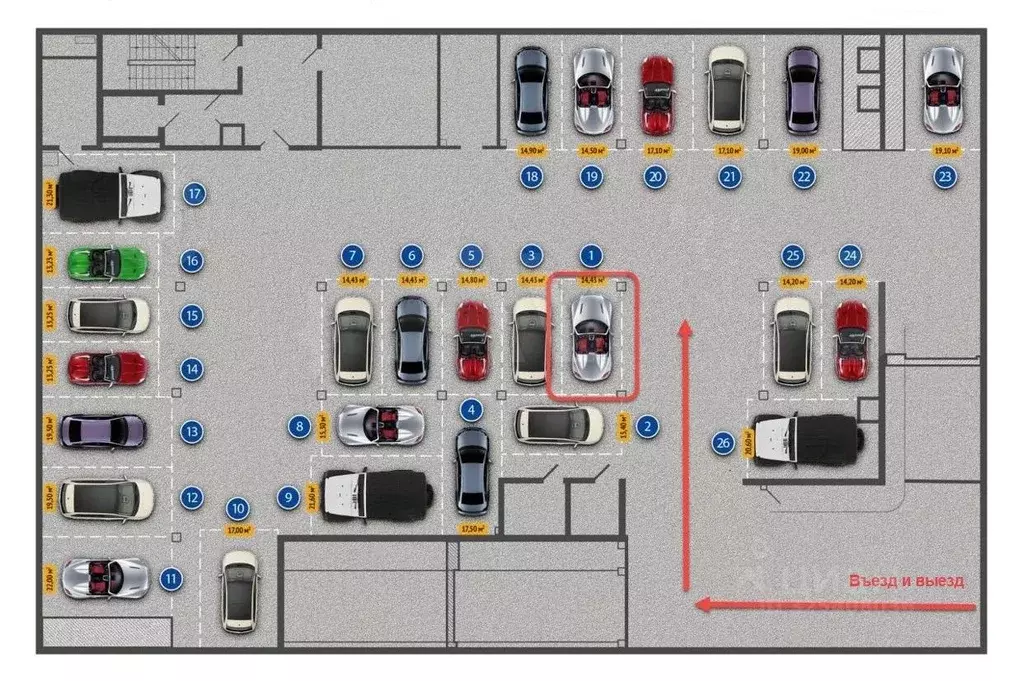 Гараж в Воронежская область, Воронеж Цветной бульвар жилой комплекс ... - Фото 2