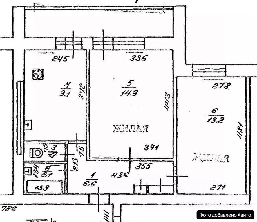 2-к кв. Калининградская область, Калининград ул. Куйбышева, 117 (49.5 ... - Фото 2