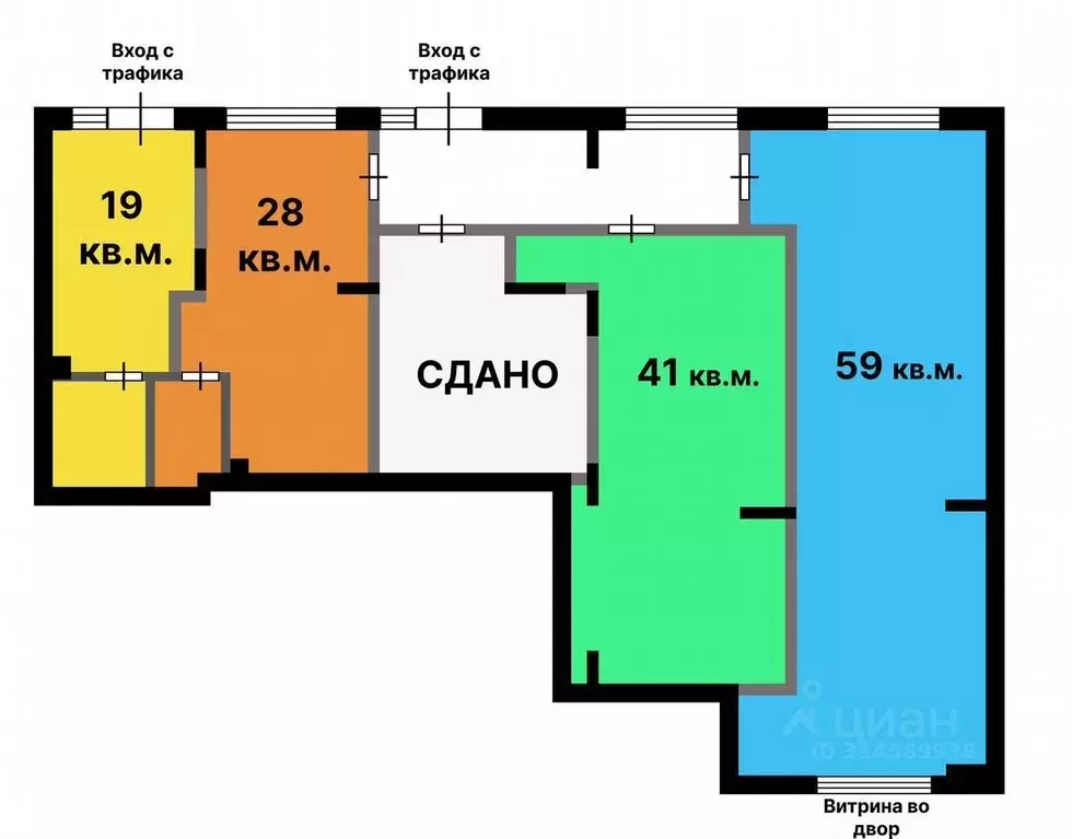 Торговая площадь в Москва ул. Лобановский Лес, 11 (59 м) - Фото 1